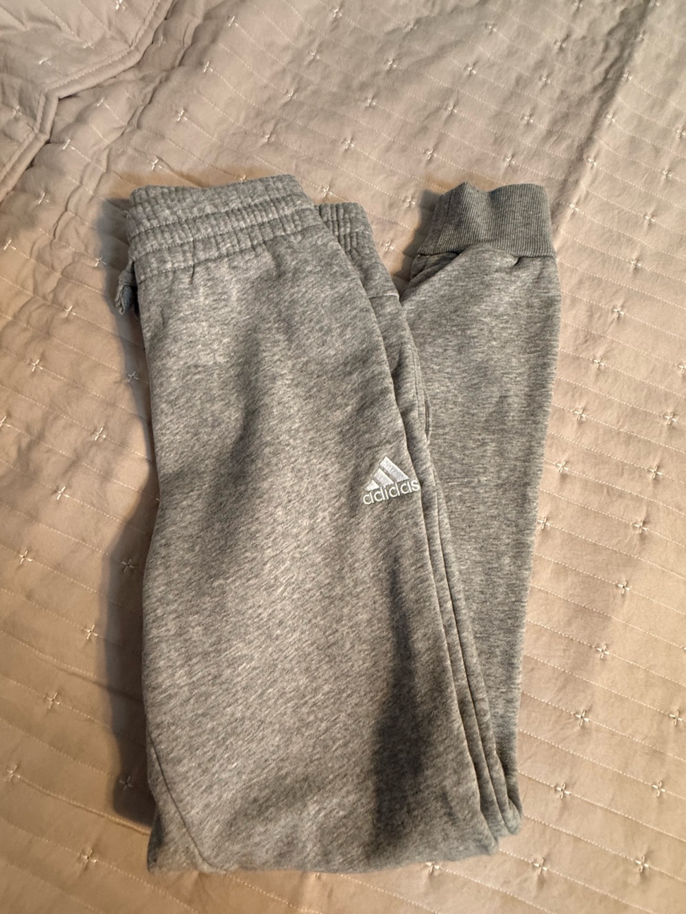 adidas women's Heather Gray Jogger Sweatpants